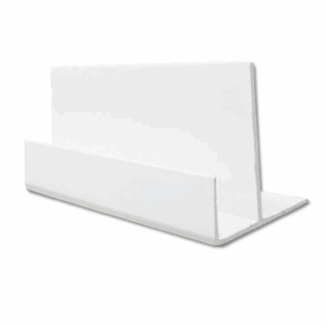 White uPVC shiplap cladding starter trim 5m x 34mm