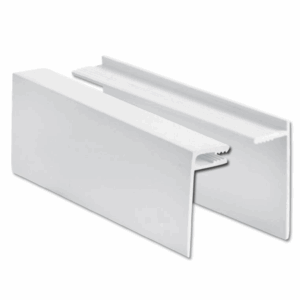 White uPVC 2-part cladding edge trim